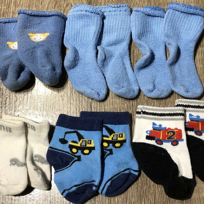 Baby Socks, Multi, Size: Newborn
6 pccs