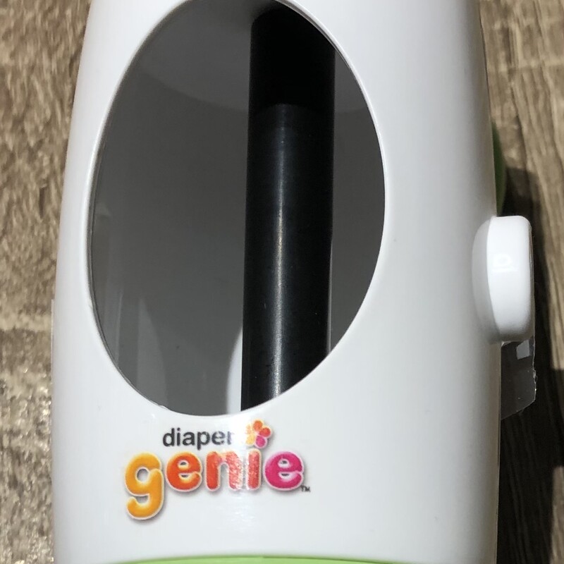 Genie Pail Bag Dispenser, White/lime
