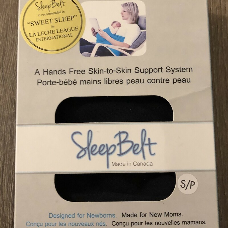 Sleepbelt, Black, Size: Small
New in a box