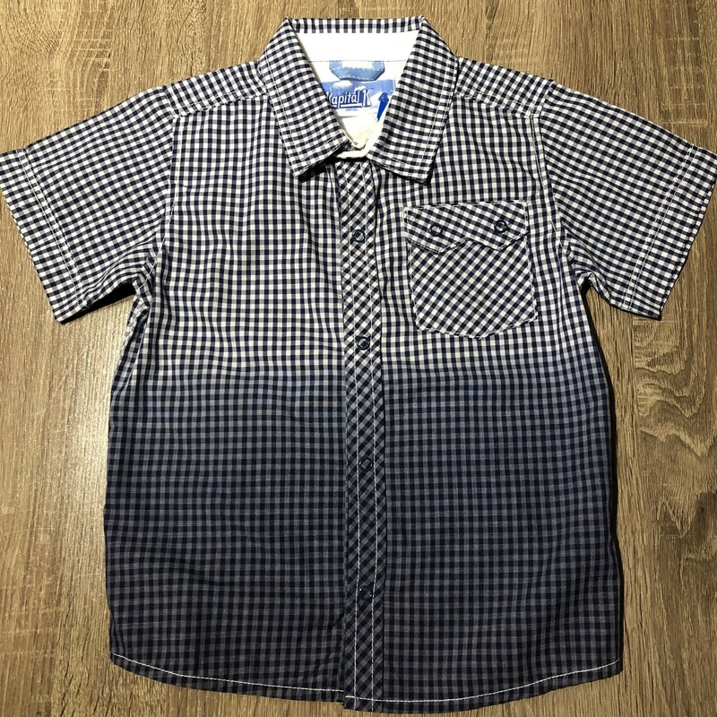 Kapital K Shirt, Checkere, Size: 4Y