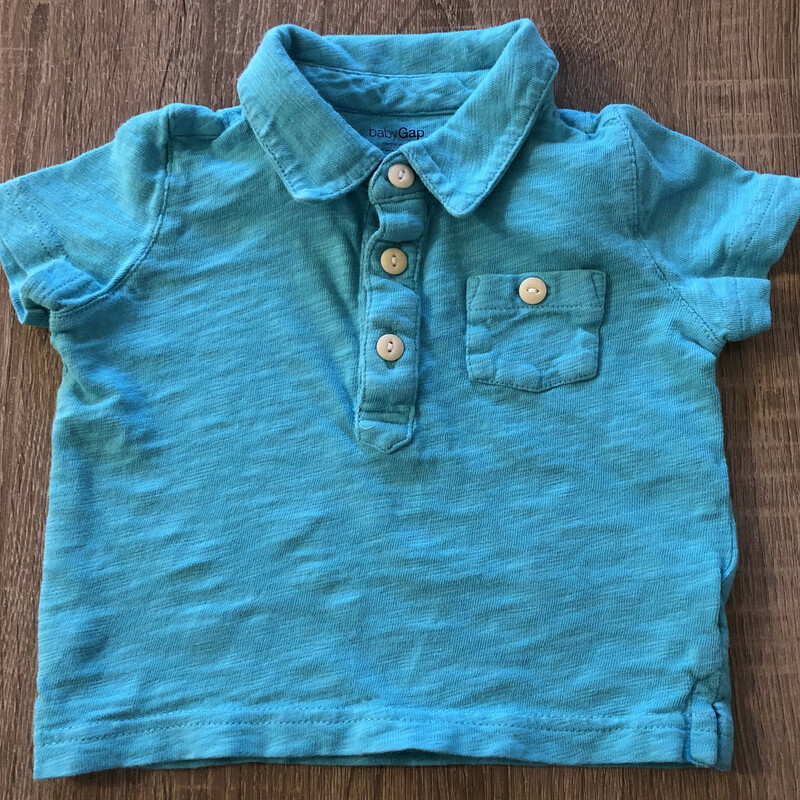 Baby Gap Polo, Teal, Size: 6-12M