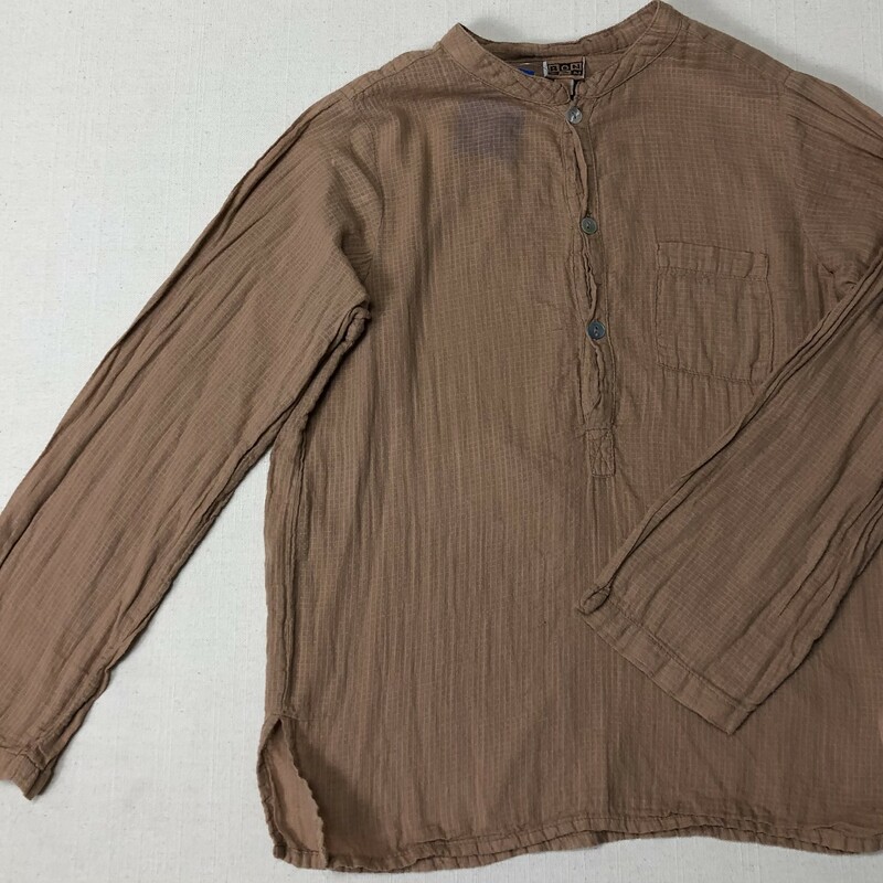 Bonton Shirt LS, BROWN, Size: 8Y