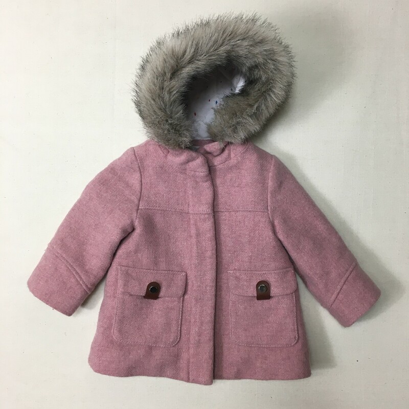 Zara Coat, Rose, Size: 12-18M