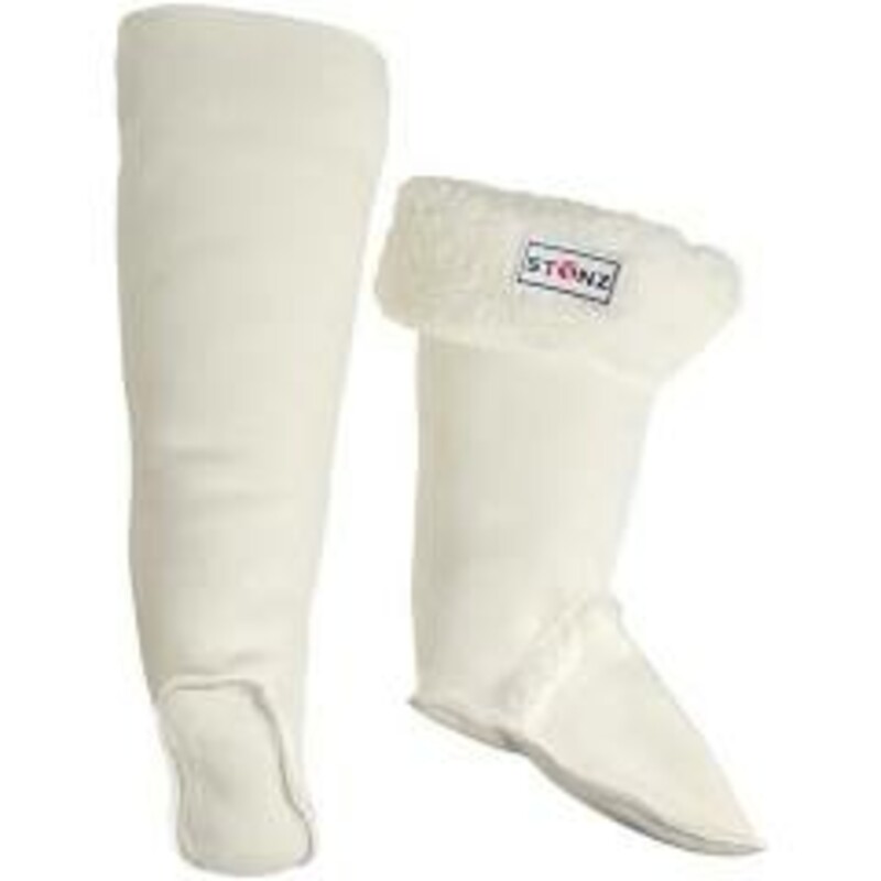 Stonz Rain Boot Linerz, Beige, Size: 11T

Extremely soft double-bonded fleece adds an extra layer of warmth
Washer and dryer friendly
Fits snugly inside same-sized Stonz Rain Boots