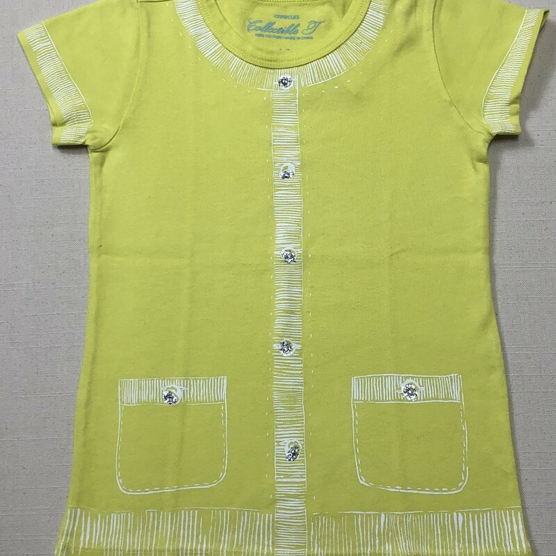 Crewcuts T Shirt, Lime, Size: 4-5Y