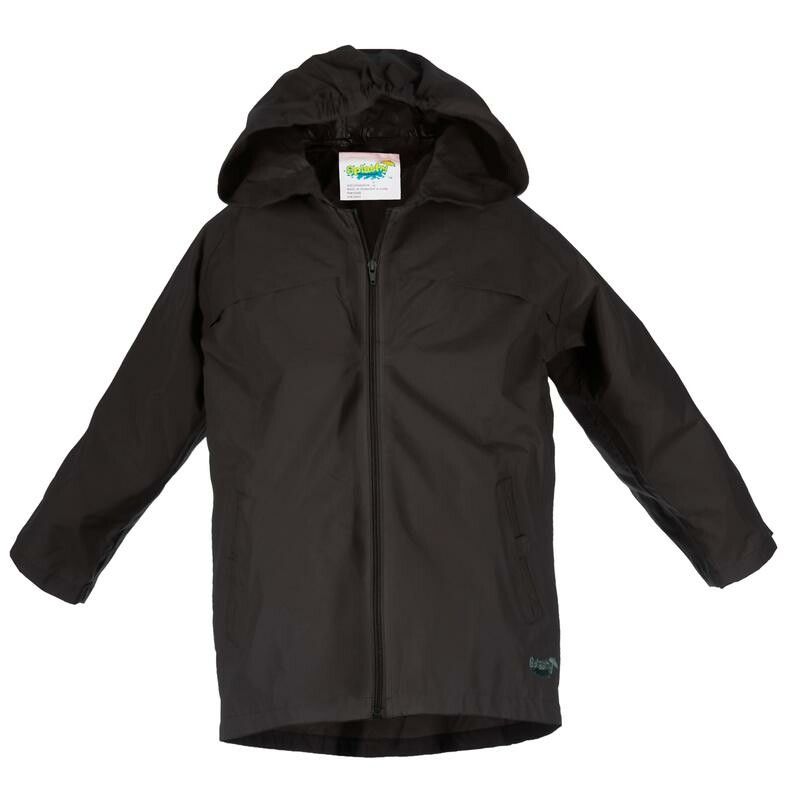 Splashy Rain Jacket, Black, Size: 11-12Y

NEW!
100 % Waterproof
New Zipper Closure
Vented Chest