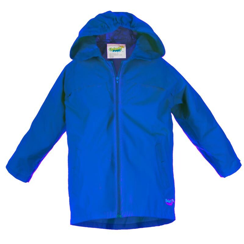 Splashy Rain Jacket, Blue, Size: 11-12Y

NEW!
100 % Waterproof
New Zipper Closure
Vented Chest