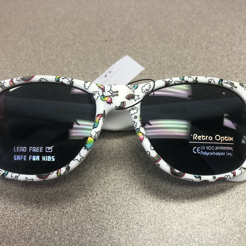 Unicorn Sunglasses, White, Size: 3-7 Years
NEW!