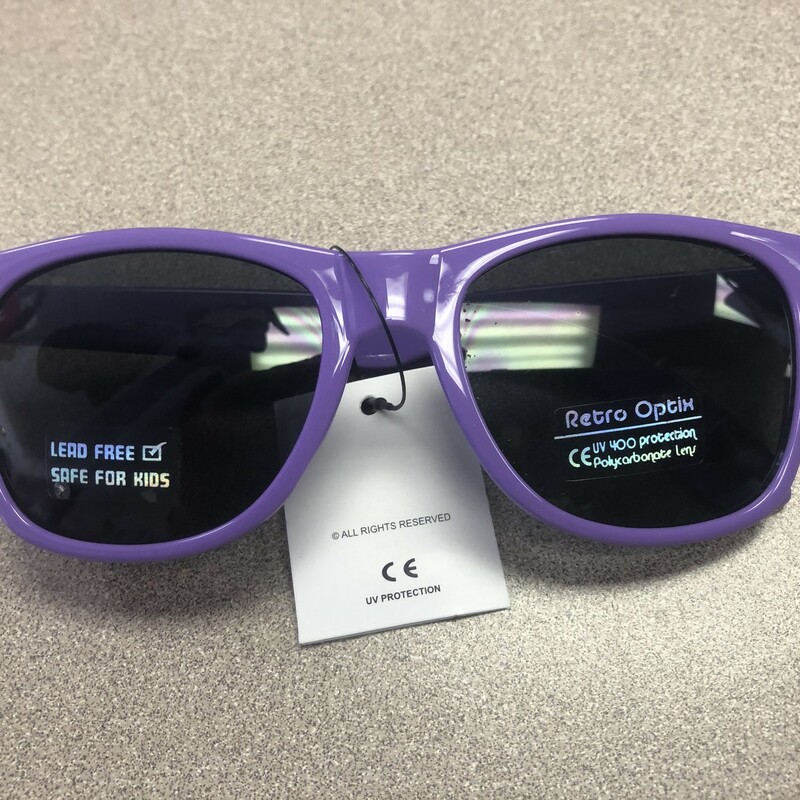 Glossy Sunglasses - NEW!, Purple, Size: 4-7 Years