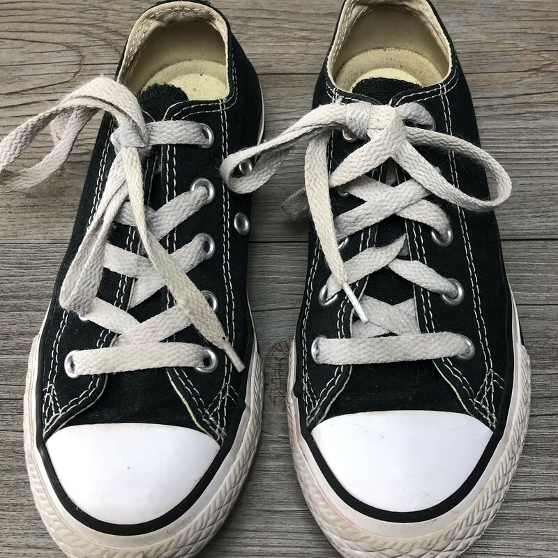 Converse Sneaker Shoes, Black, Size: 13Y