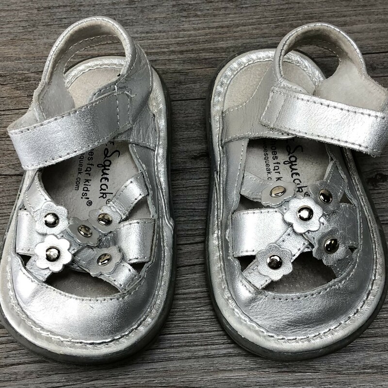 Wee Squeak, Silver, Size: 6T