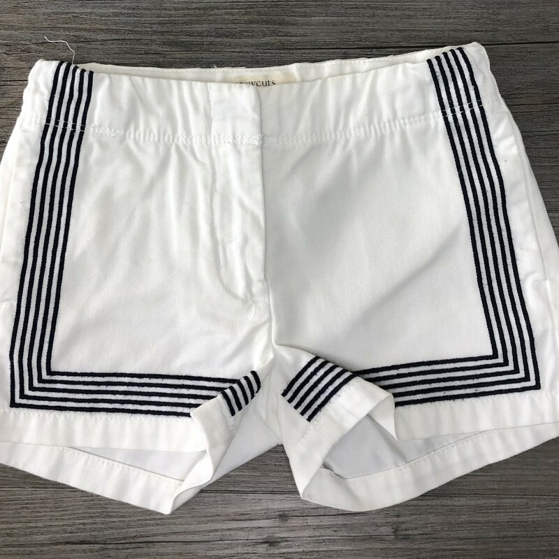 Crewcuts Shorts, White/blk, Size: 5Years old
Adjustable waist