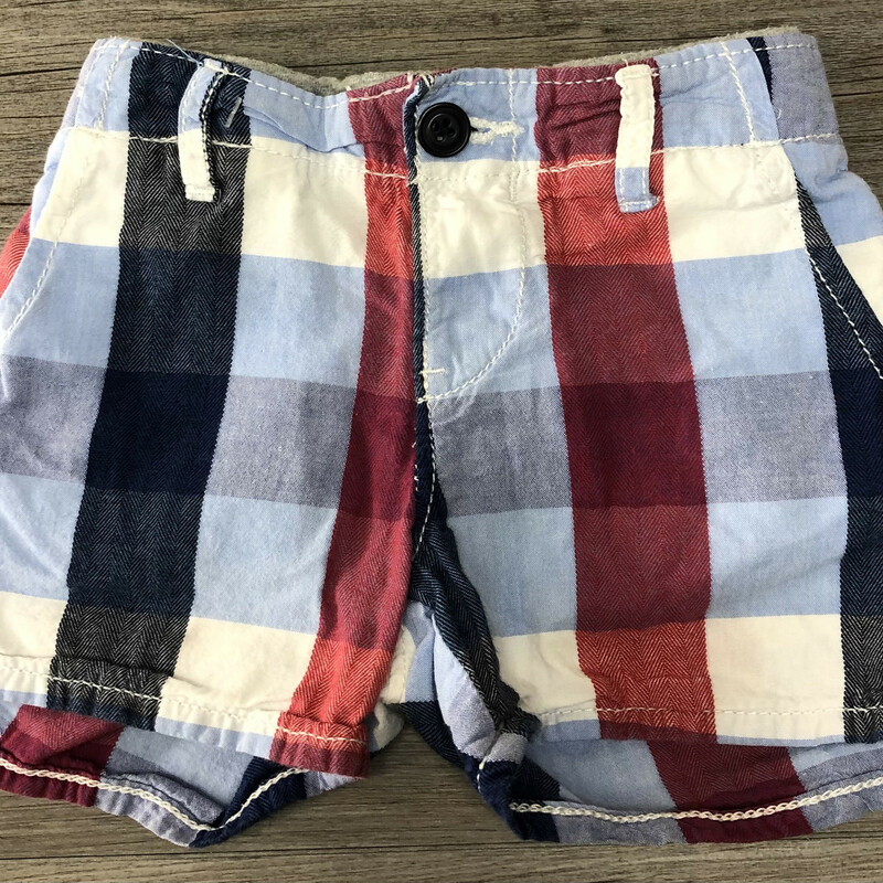 Baby Gap Shorts, Plaid, Size: 12-18M
Elastic waist