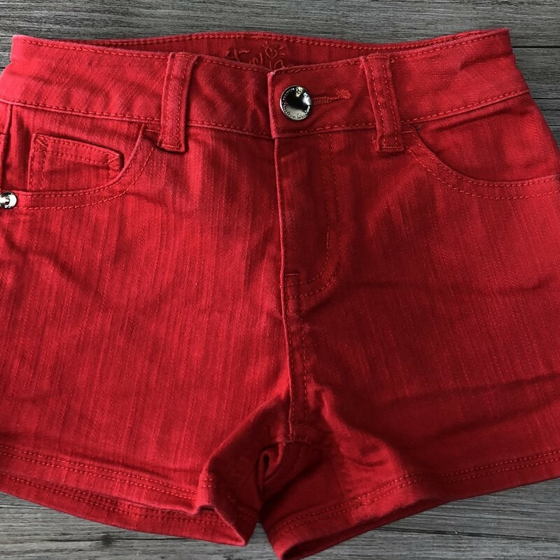 Justice Shorts, Red, Size: 8Y