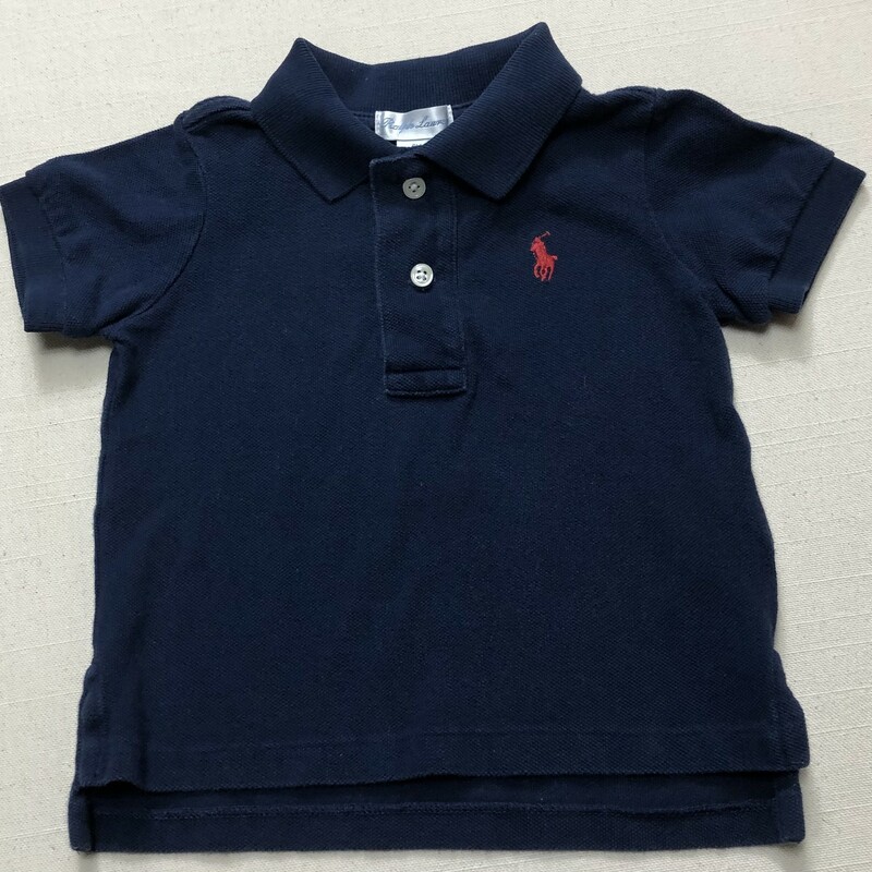 Ralph Lauren Polo Shirt, Navy, Size: 9M