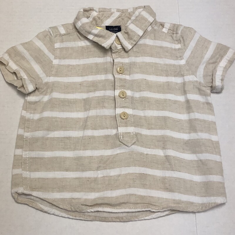 Gap Shirt, Striped, Size: 6-12M