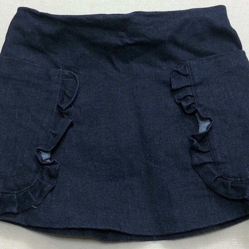 Jacadi Denim Skirt, Navy, Size: 5Y
zipper on the back