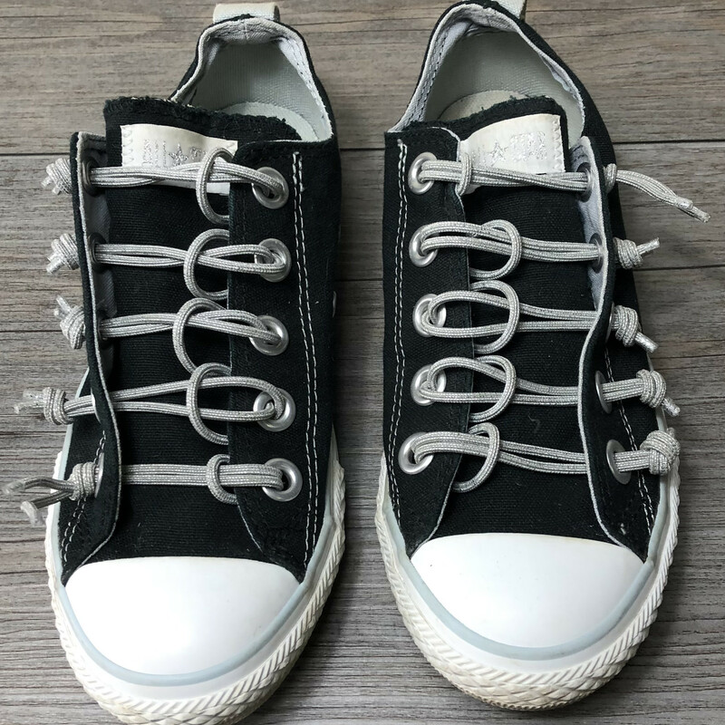 Converse, Black, Size: 1Y