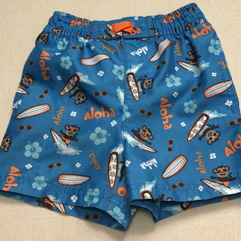George Swimming Trunks, Blue, Size: 12-18M