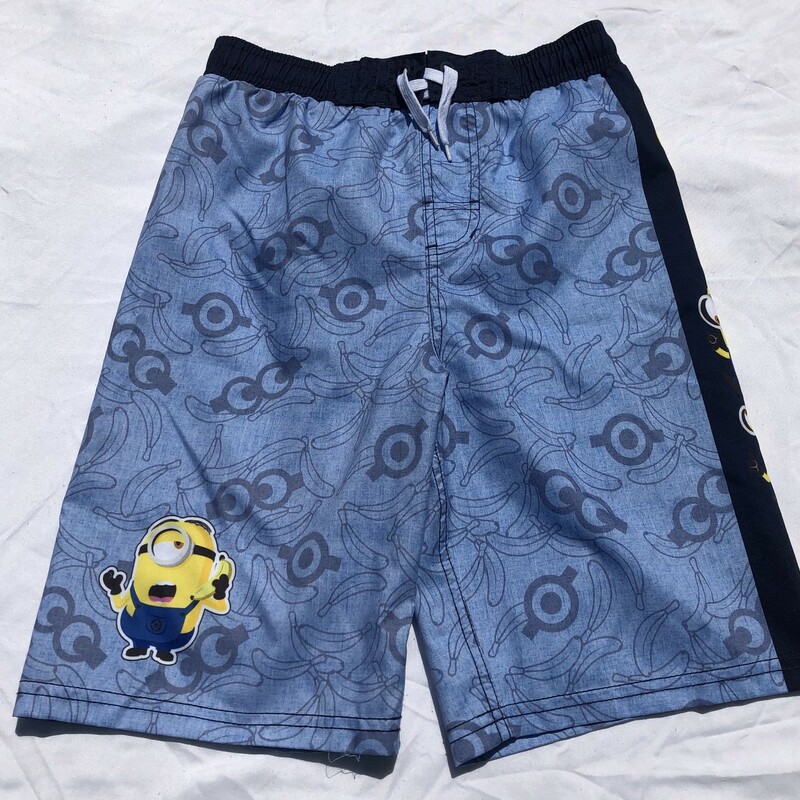 Despicable Me Swimming Trunks, Blue, Size: 10Y
