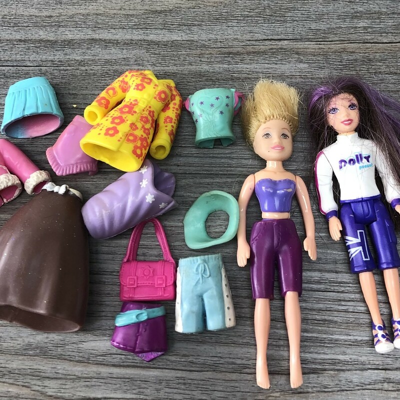Polly Pocket, Multi, Size: 2 Figures
