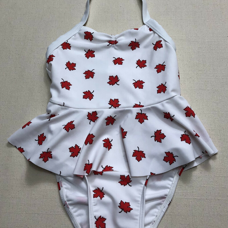 Old Navy Bathingsuit, Red/whit, Size: 3Y