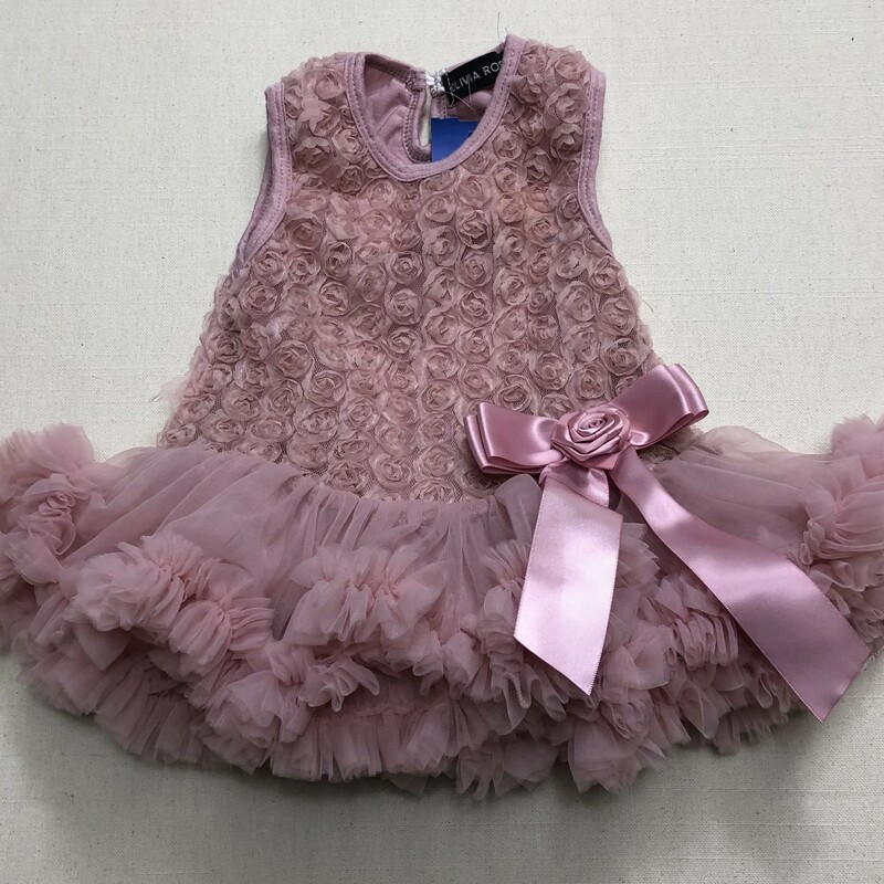 Olivia Rose Dress, Blush, Size: 3-6M