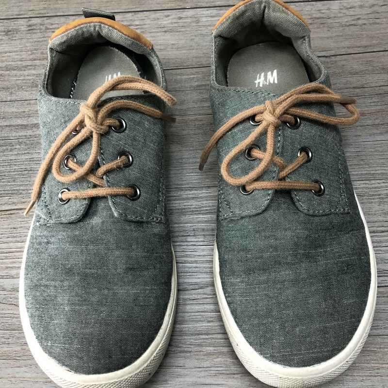 H&M Lace Up Shoes, Grey, Size: 1Y