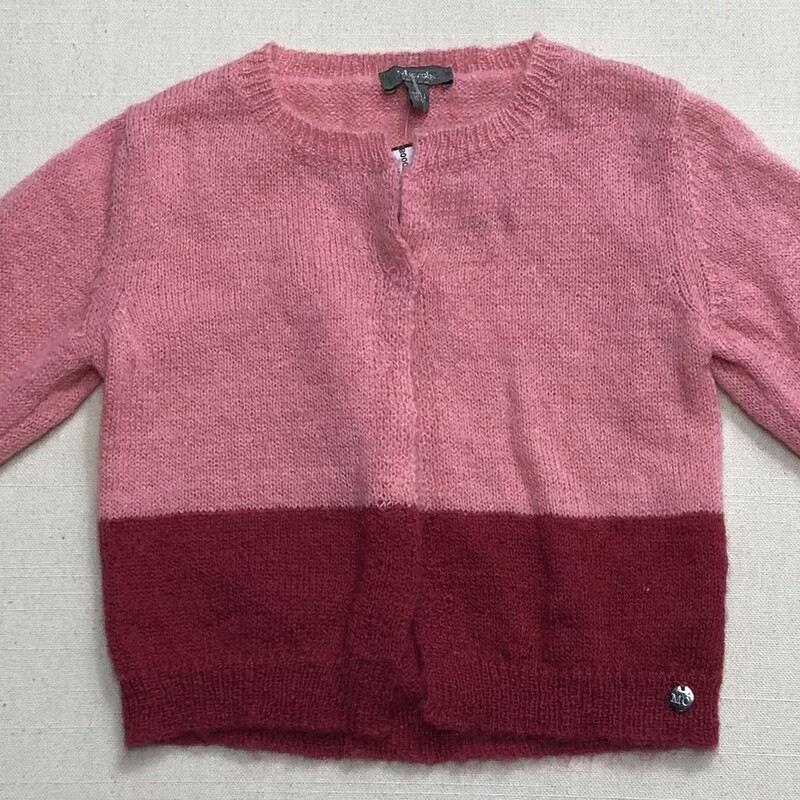 Microbe Cardigan, Pink, Size: 18M
Acrylic38%
Polyester 32%
Mohair 30%