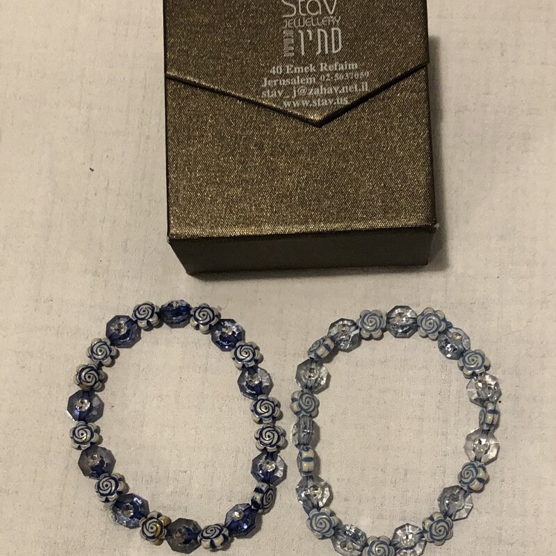 Friendship Bracelets, Blue
2 bracelets.