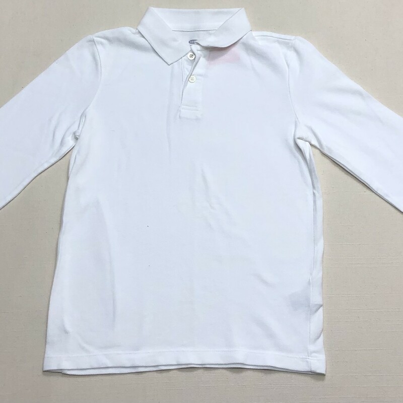 Old Navy Polo LS, White, Size: 8Y
Small stain at front