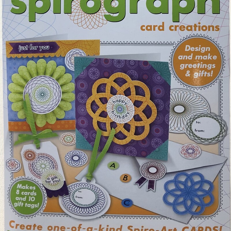Spirograph Card Creation, Multi, Size: NEW