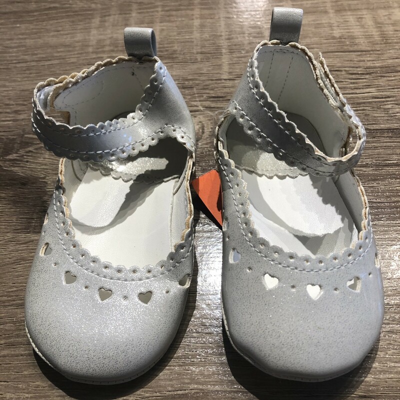Old Navy Party Shoes, Silver, Size: 0-6M