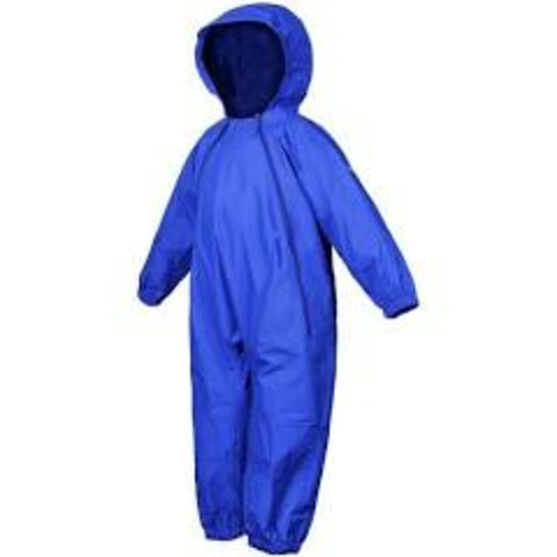 Splashy Rain Suit, Blue, Size: 18-24M
NEW!
100 % Waterproof
Two Zippers!
Daycare Friendly Design
Fits Large