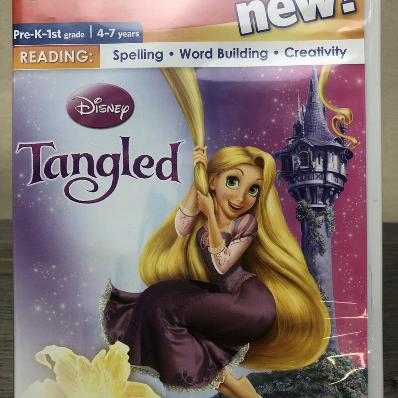 Leapster Game, Tangled, Size: USED