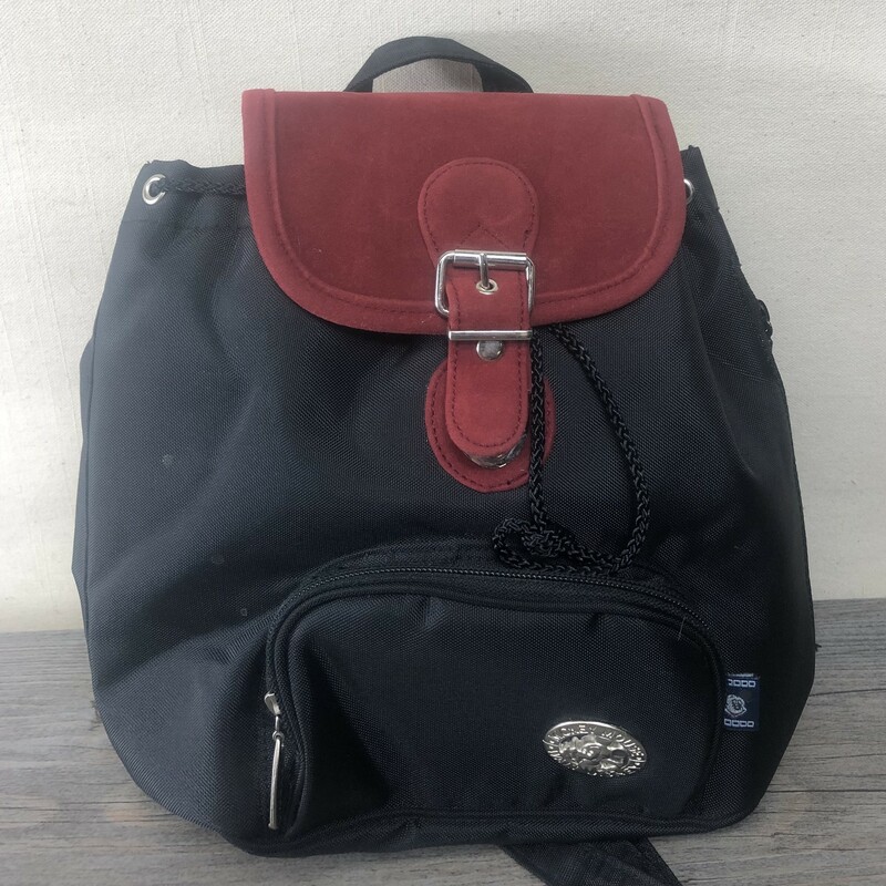 Mickey Backpack, Blk/red, Size: None
