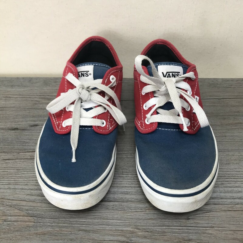 Vans, Blue/red, Size: 4Y