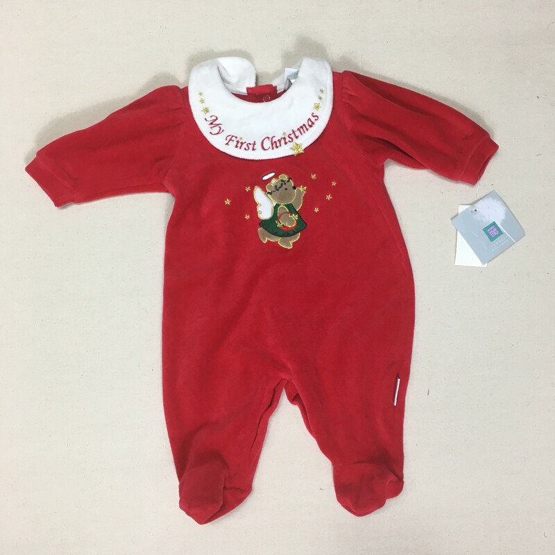 Little Me Sleeper, Red, Size: 3-6M
