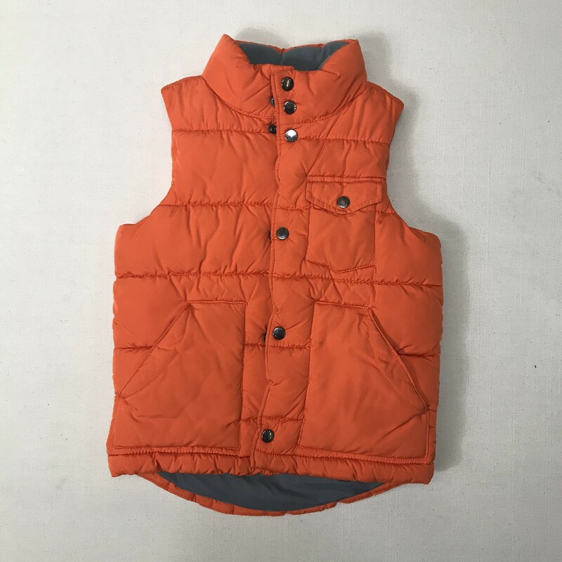 Gap Vest, Orange, Size: 4-5