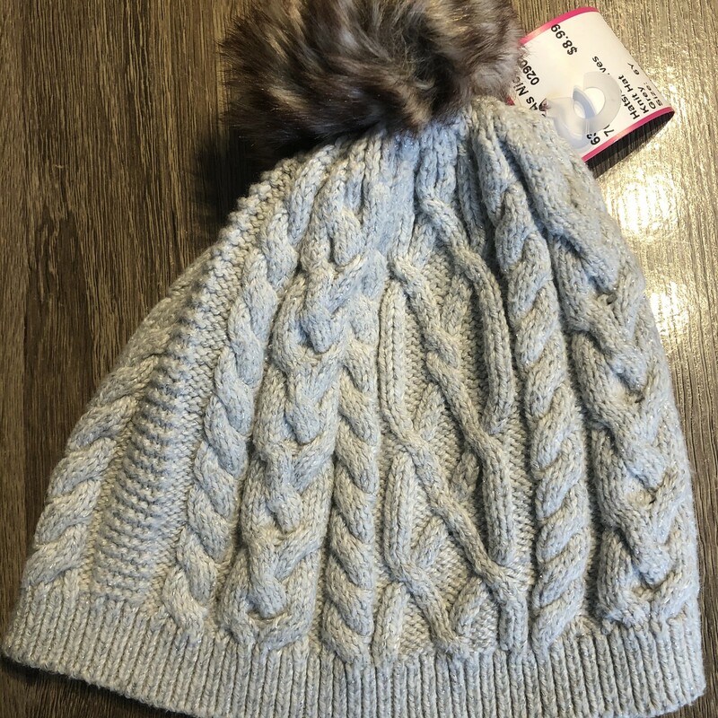 Knit Hat, Grey, Size: 6Y