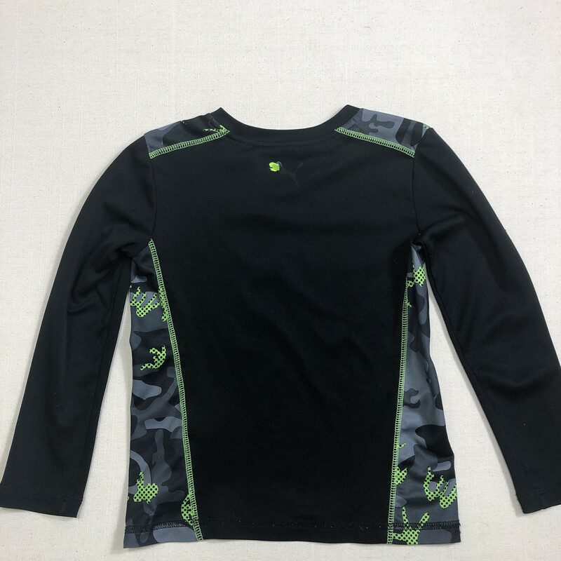 Puma Active Shirt/LS, Black, Size: 4-5Y