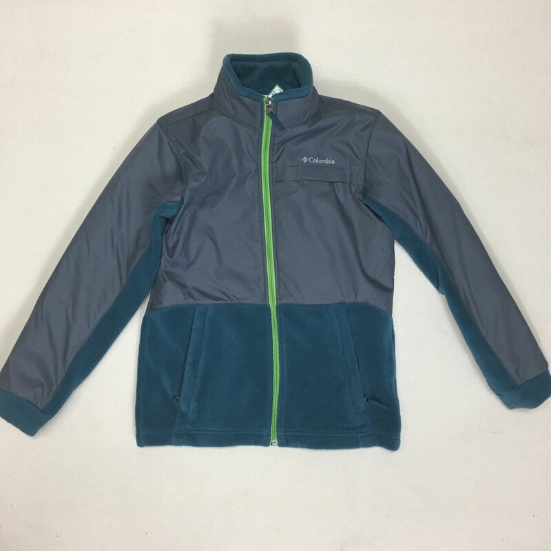 Columbia Fleece Jacket, Green/gr, Size: 10-12Y