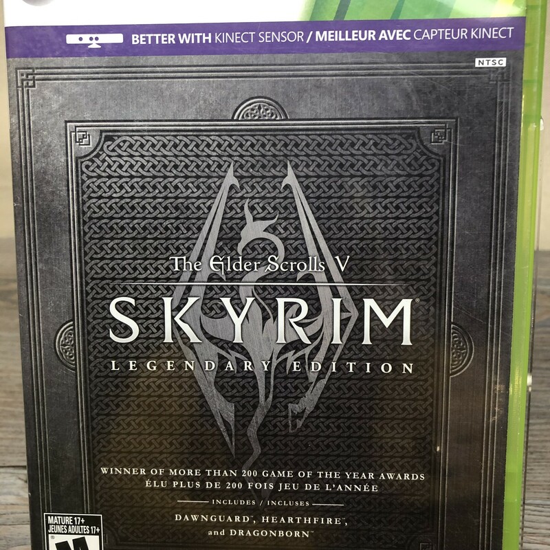 Skyrim Legendary Edition, Xbox, Size: USED