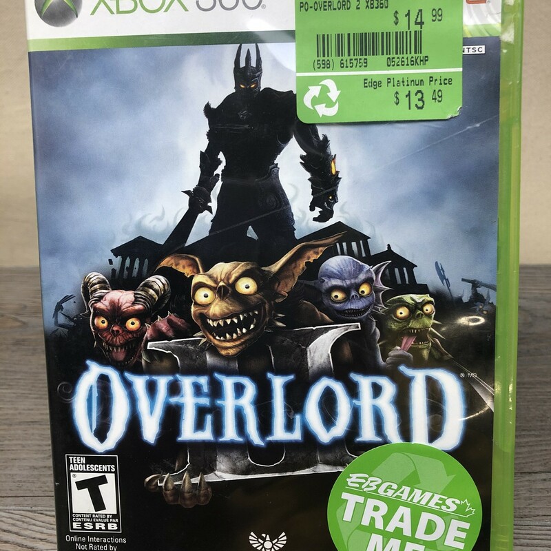 Overlord Xbox 360, None, Size: USED