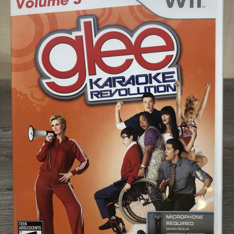Glee Karaoke  VOL.3 WII, None, Size: USED