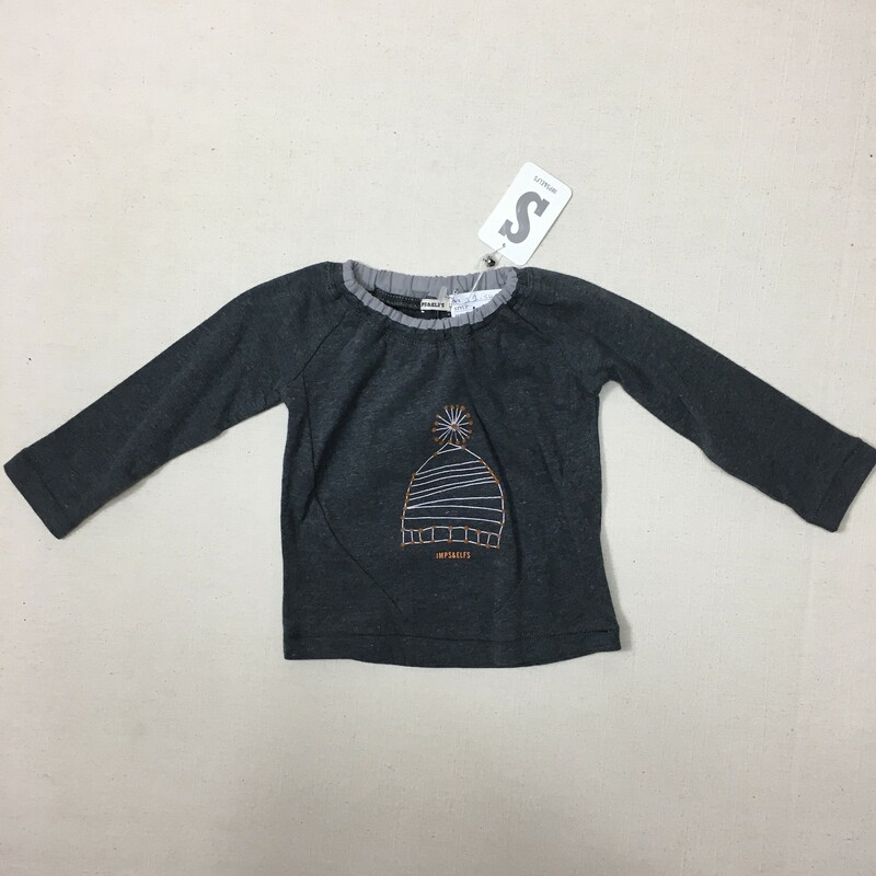 Imps And Elfs Tee, Grey, Size: 9-12M