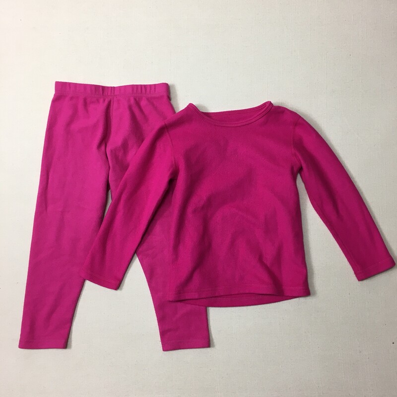 Hot Chillys Fleece Set, Pink, Size: 4-5Y