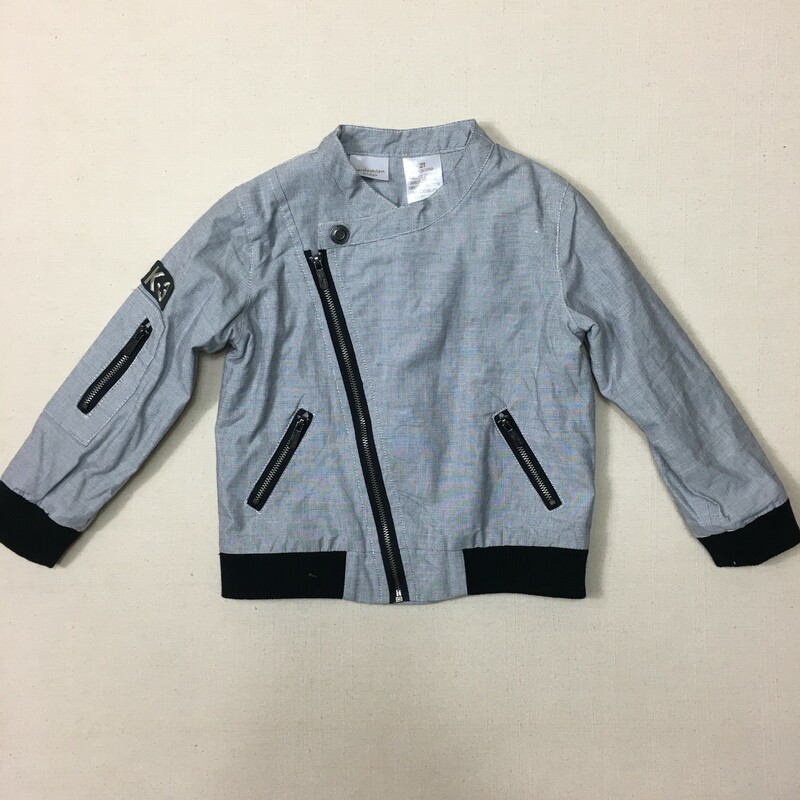 Kardashian Kids Jacket, Grey, Size: 2Y
cotton lined.