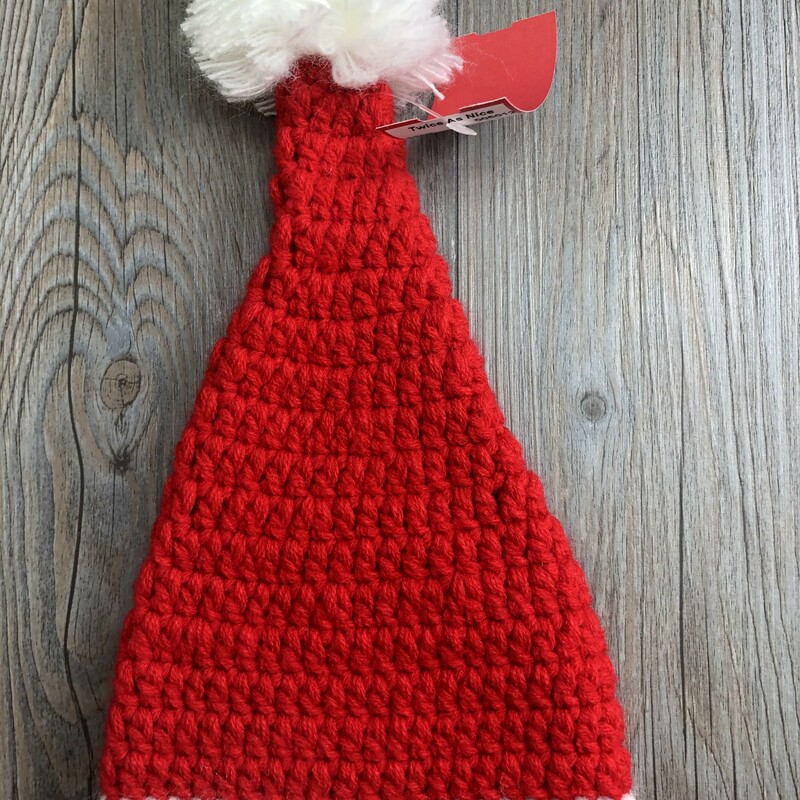 My 1st Christmas Knit Hat, Red, Size: 0-3M