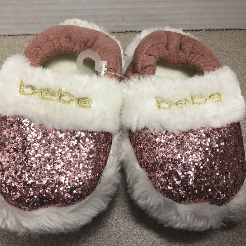 Bebe Indoor Slippers, Pink, Size: 7-8T